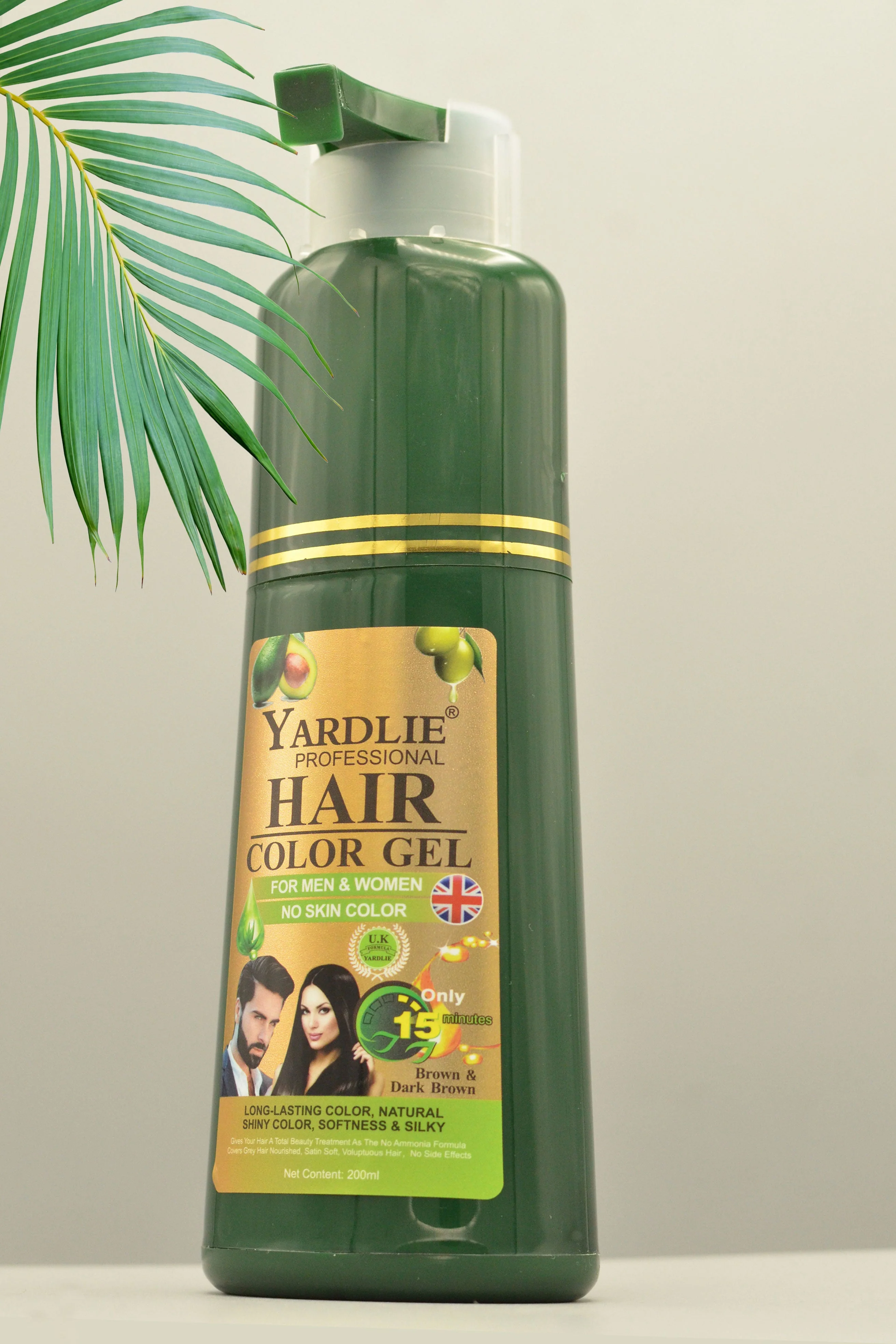 Yardlie Hair Color Gel | Dark Brown | Yardlie | 200ml | - Image 4