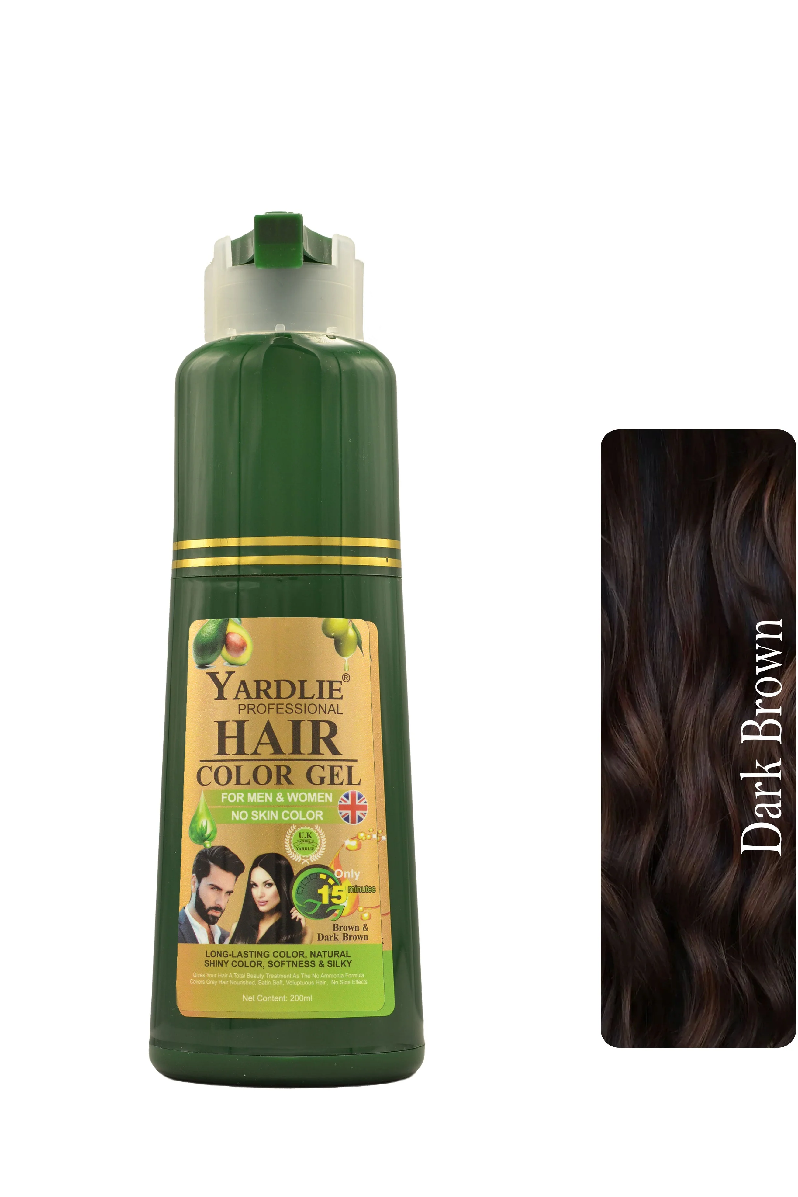 Yardlie Hair Color Gel | Dark Brown | Yardlie | 200ml | - Image 5