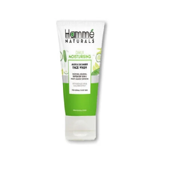 Hamme Natural Daily Moisturizing Aloe &amp; Cucumber Face Wash - 100ml