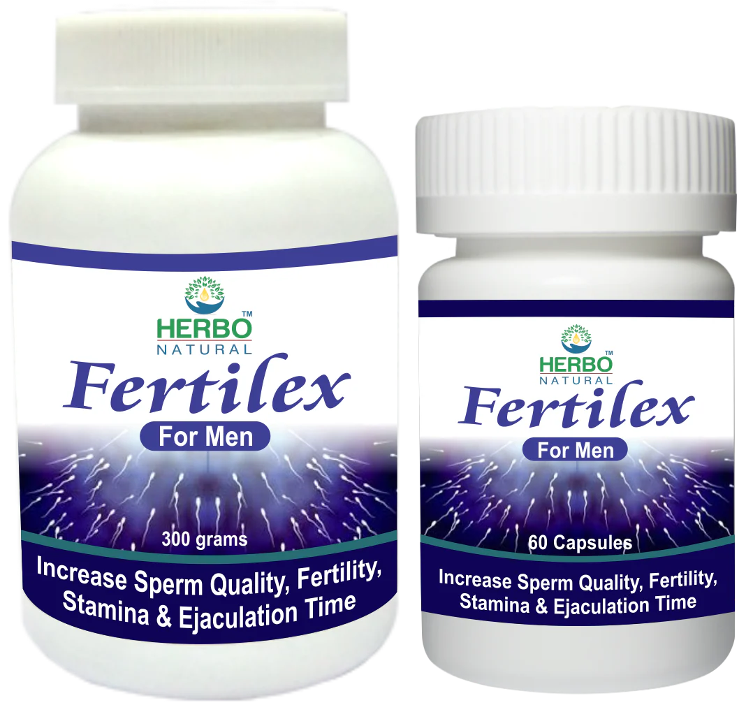 Herbo Natural Fertilex For Men (60 Capsules &amp; 300g Powder)