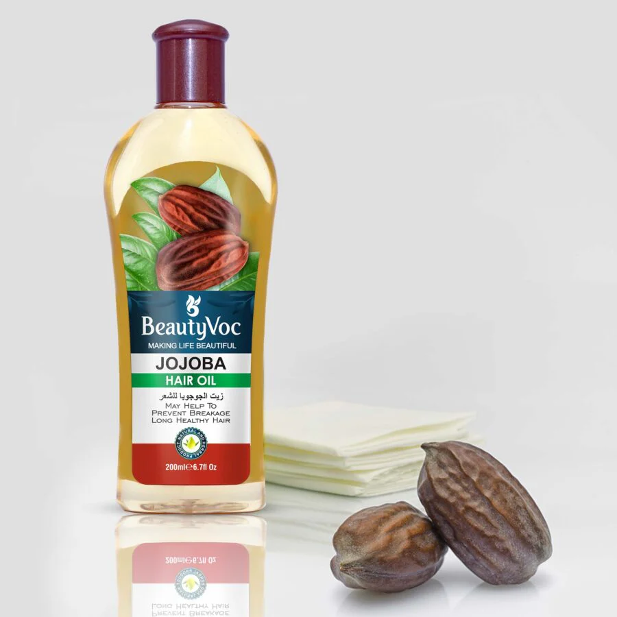 BeautyVoc Jojoba Hair Oil 200 ml  | Promotes Hair Growth, Reduces Hair Fall & Dandruff - Image 2