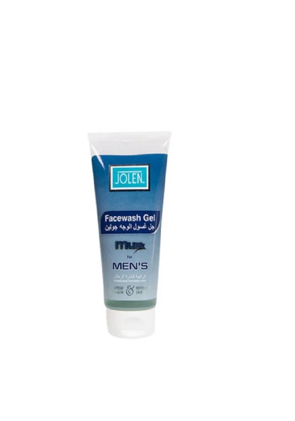 Jolen Face Wash Gel Musk For Men's 150ml