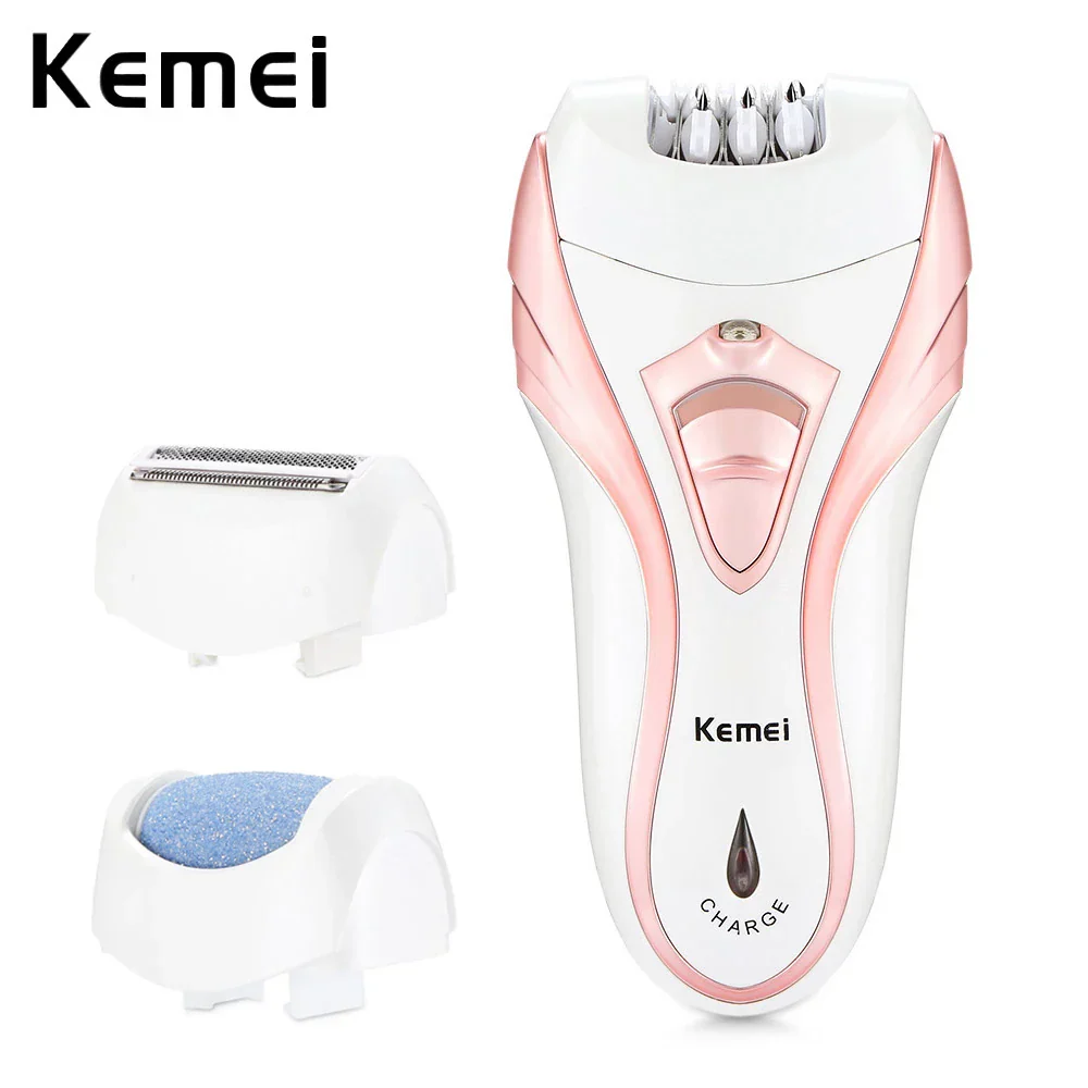 Kemei 3 In 1 Electric Epilator Shaver Callus Remover KM-3010 - Image 3
