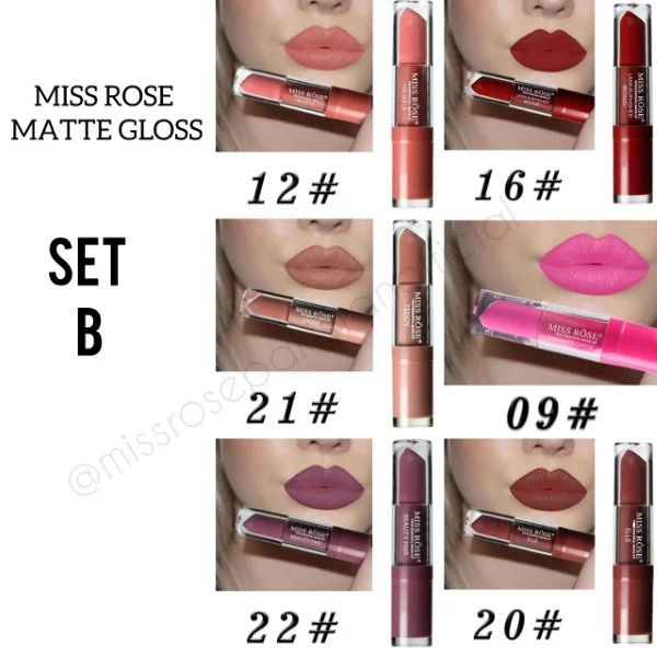 Miss Rose Lip Gloss Set of 6 - Image 2