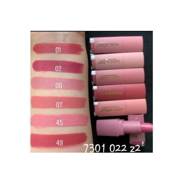 Miss Rose Lipsticks Set of 6 - Pinks - Image 2
