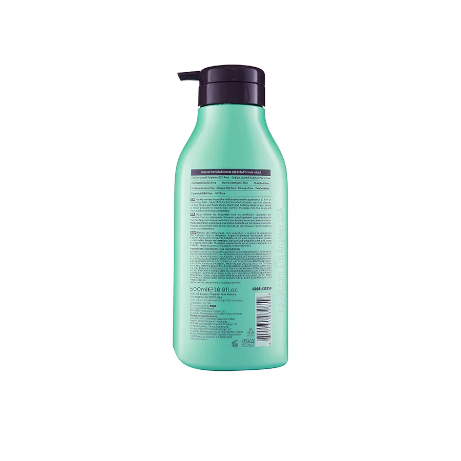 Luxliss Macadamia & Tea Tree Thickening Hair Care Conditioner 500ml - Image 2