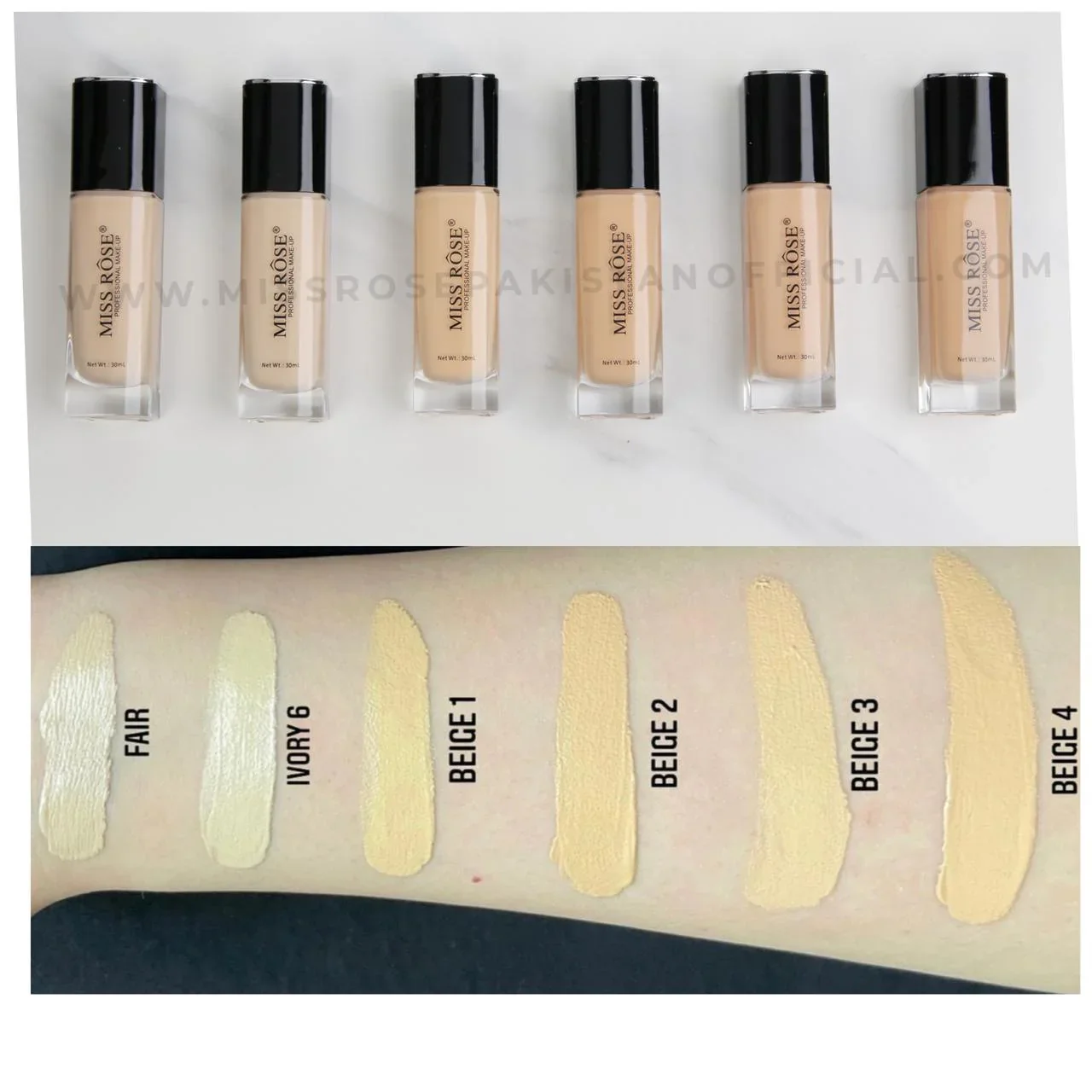Miss Rose Oil Free Liquid foundation - Image 2