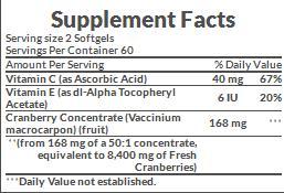 Nature's Bounty Cranberry 4,200 mg 120 Rapid Release Softgels - Image 2