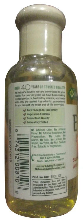 Natures Bounty Vitamin E-Oil 30,000 IU (Topical or Oral) - 2.5 fl. oz. Liquid - Image 2
