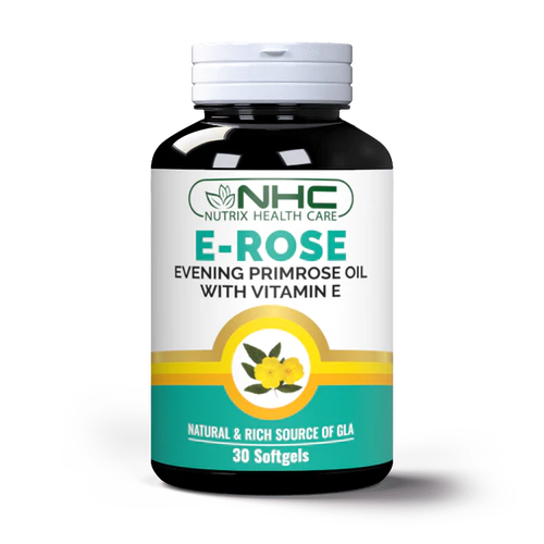 Nutrix E-Rose Evening Primrose Oil with Vitamin E - 30SG