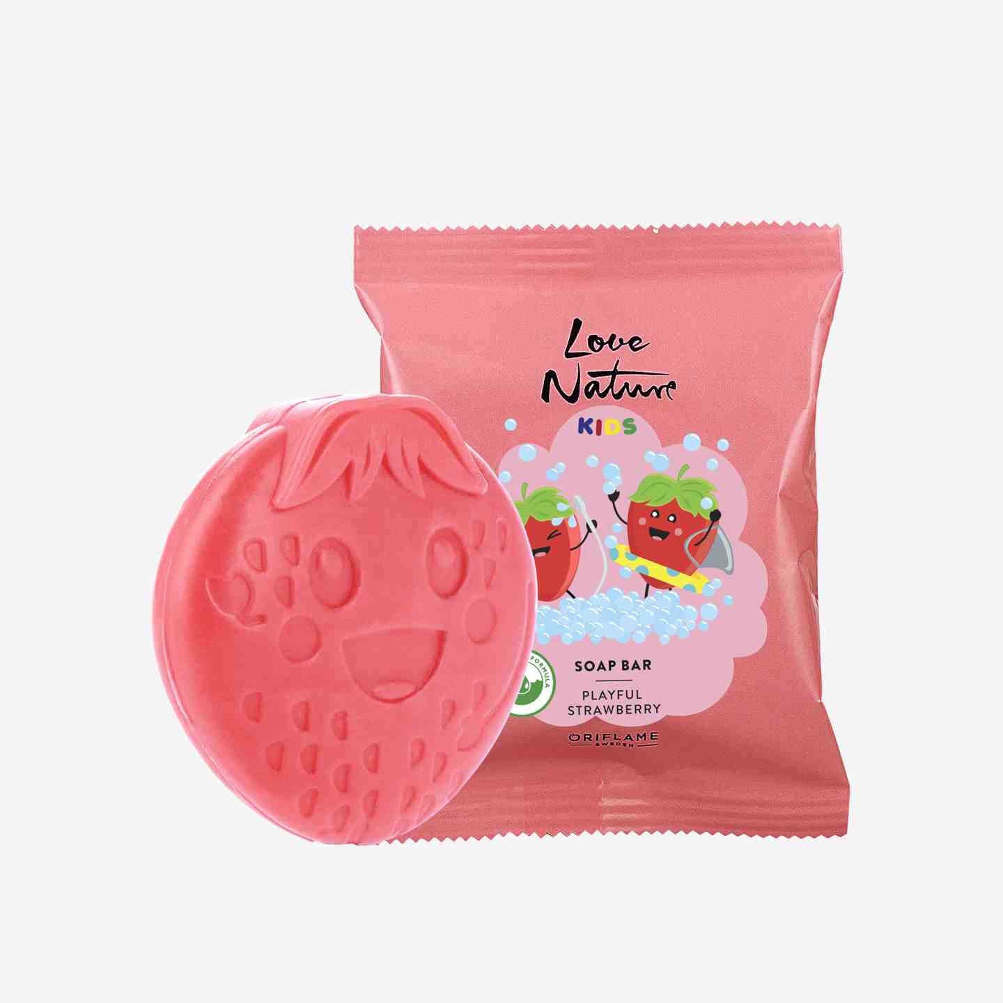 Oriflame LOVE NATURE Kids Soap Bar Playful Strawberry