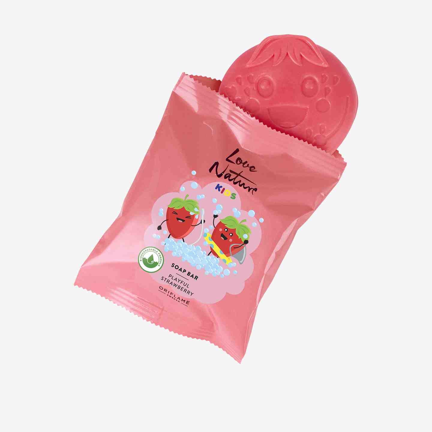 Oriflame LOVE NATURE Kids Soap Bar Playful Strawberry - Image 2
