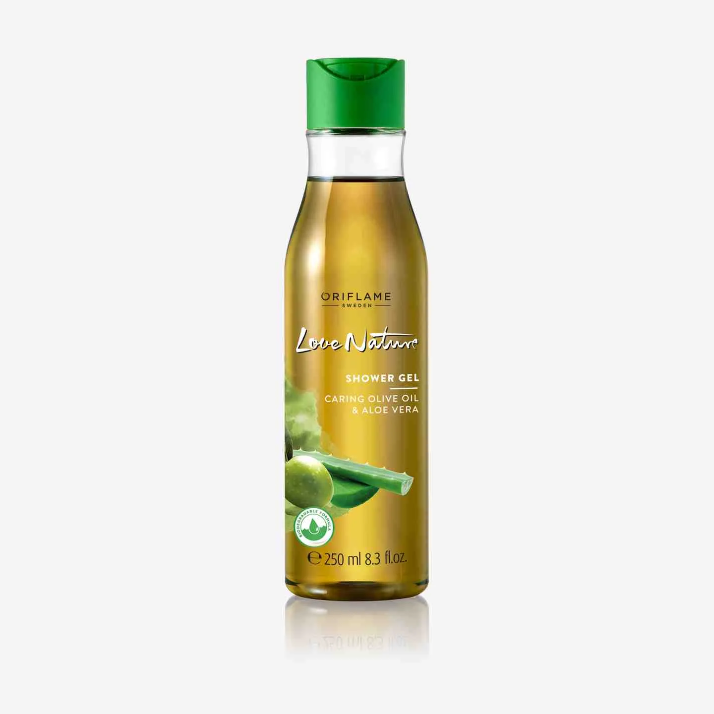 Oriflame Love Nature Shower Gel Caring Olive Oil &amp; Aloe Vera 250ML