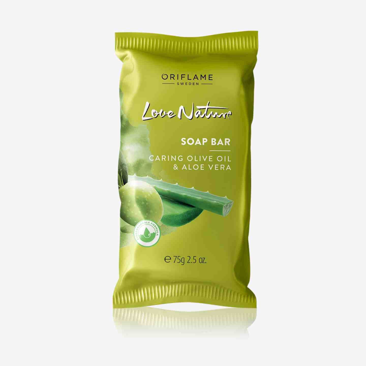 Oriflame Love Nature Soap Bar Caring Olive Oil &amp; Aloe Vera
