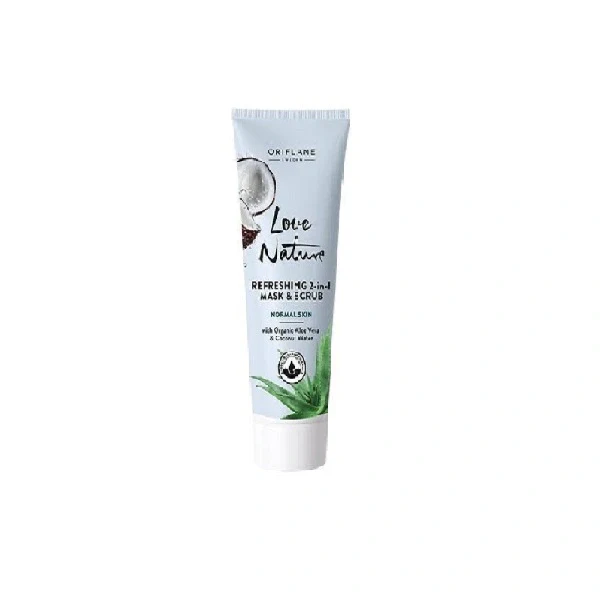 Oriflame Refreshing 2-in-1 Mask &amp; Scrub with Organic Aloe Vera &amp; Coconut Water 75 ml