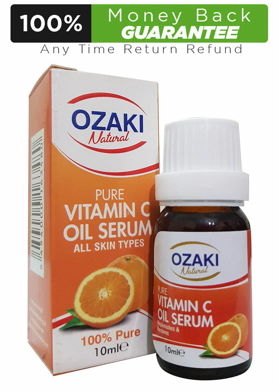 Ozaki Natural 100% Pure Vitamin C Oil Serum, For All Type Of Skin - 10ml
