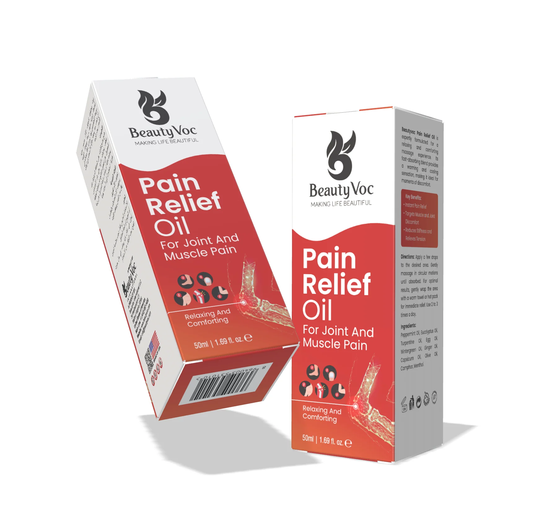 BeautyVoc Pain Relief Oil 50 ml – Instant Joint & Muscle Pain Relief | Instant Cramps relief - Image 5