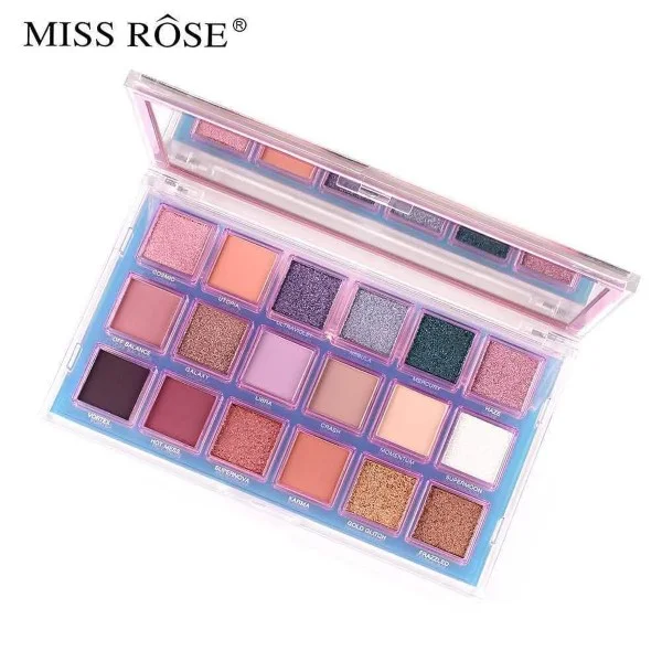 Miss Rose Professional Eye Shadow 18 Color Palette - Image 2