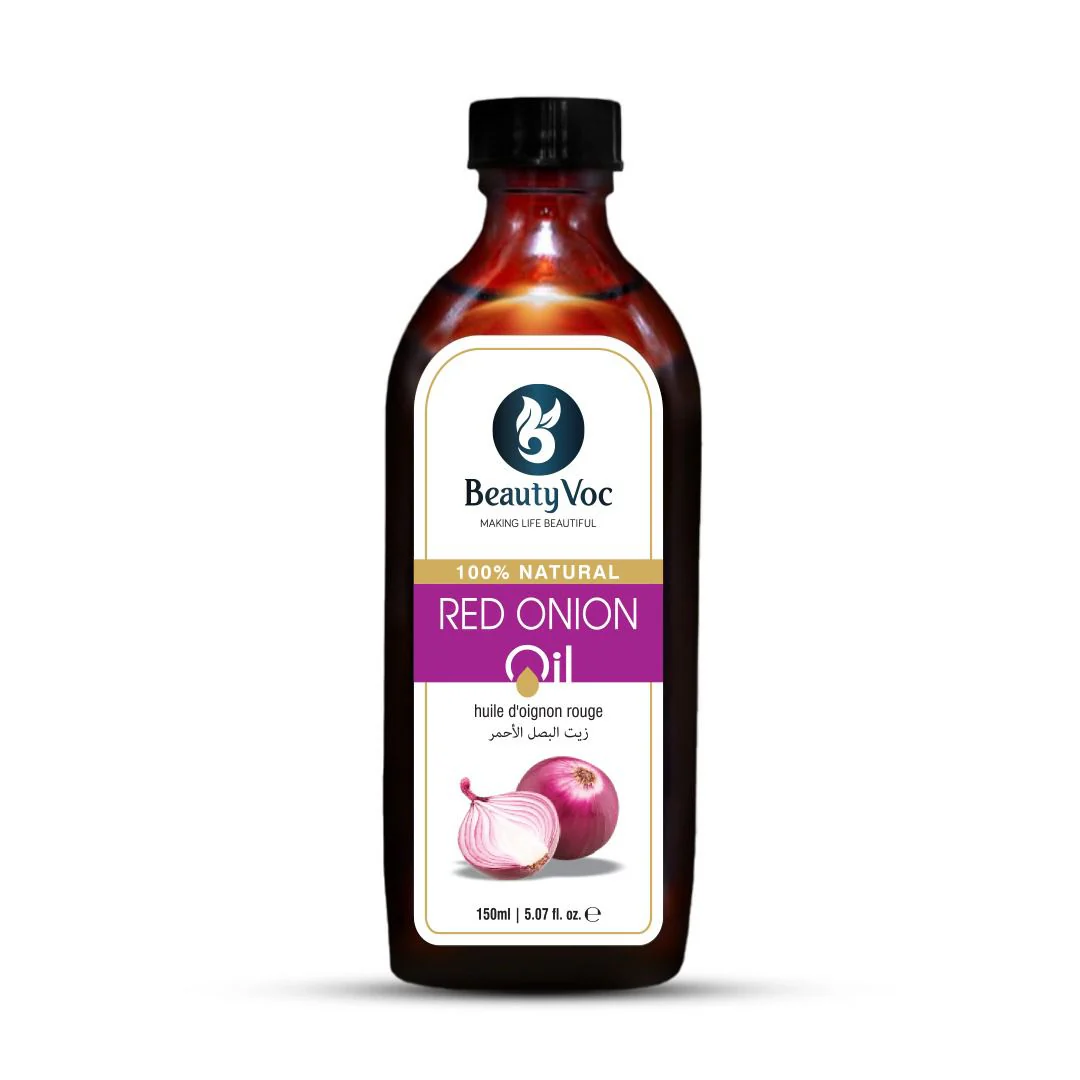 BeautyVoc Pure Red Onion Oil 150 ml -  For Hair Growth, Hair Fall Control & Stronger Roots | Natural Scalp Nourishment