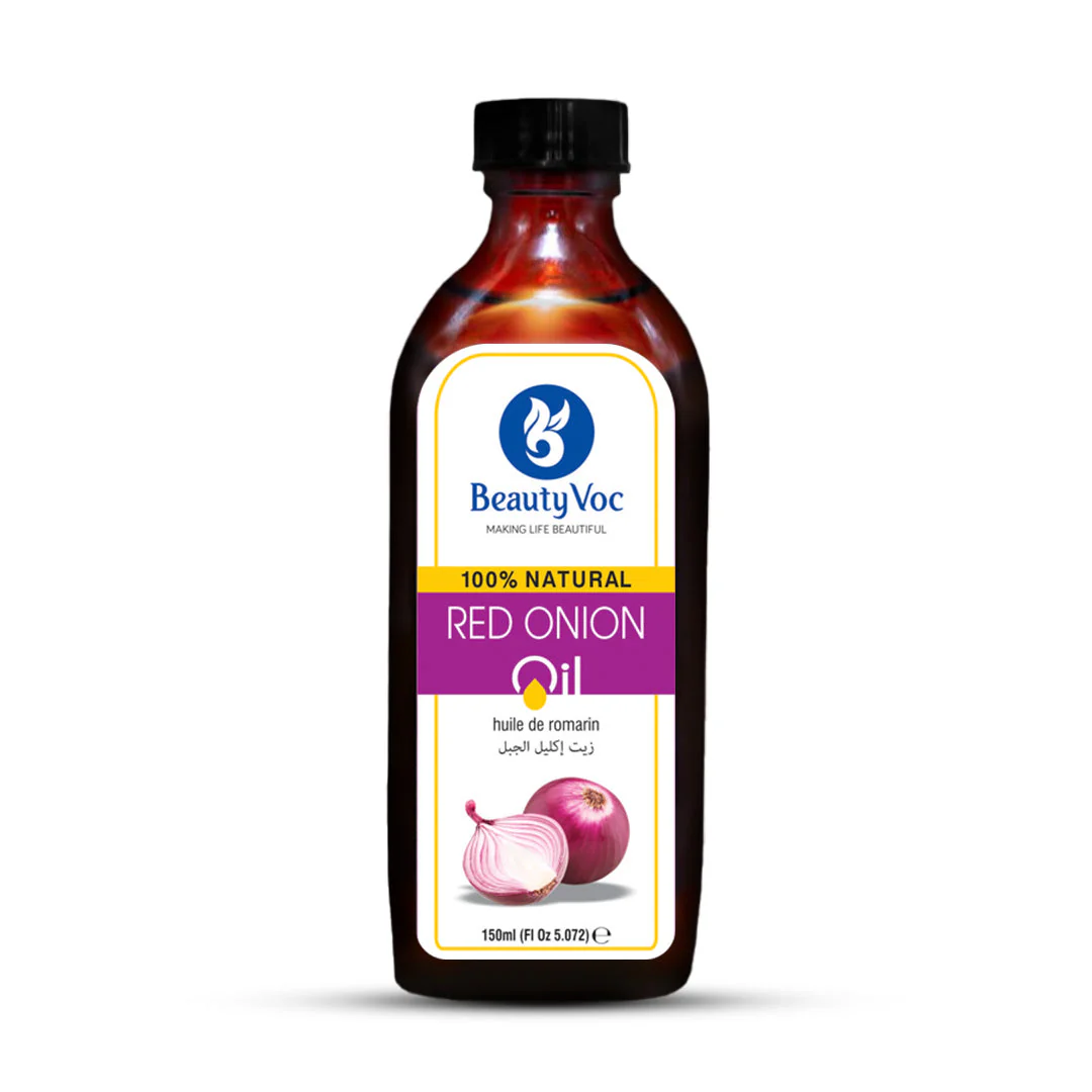 BeautyVoc Pure Red Onion Oil 150 ml -  For Hair Growth, Hair Fall Control & Stronger Roots | Natural Scalp Nourishment - Image 3