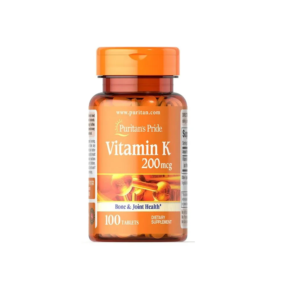 Puritan's Pride Vitamin K 200 mcg - 100 Tablets