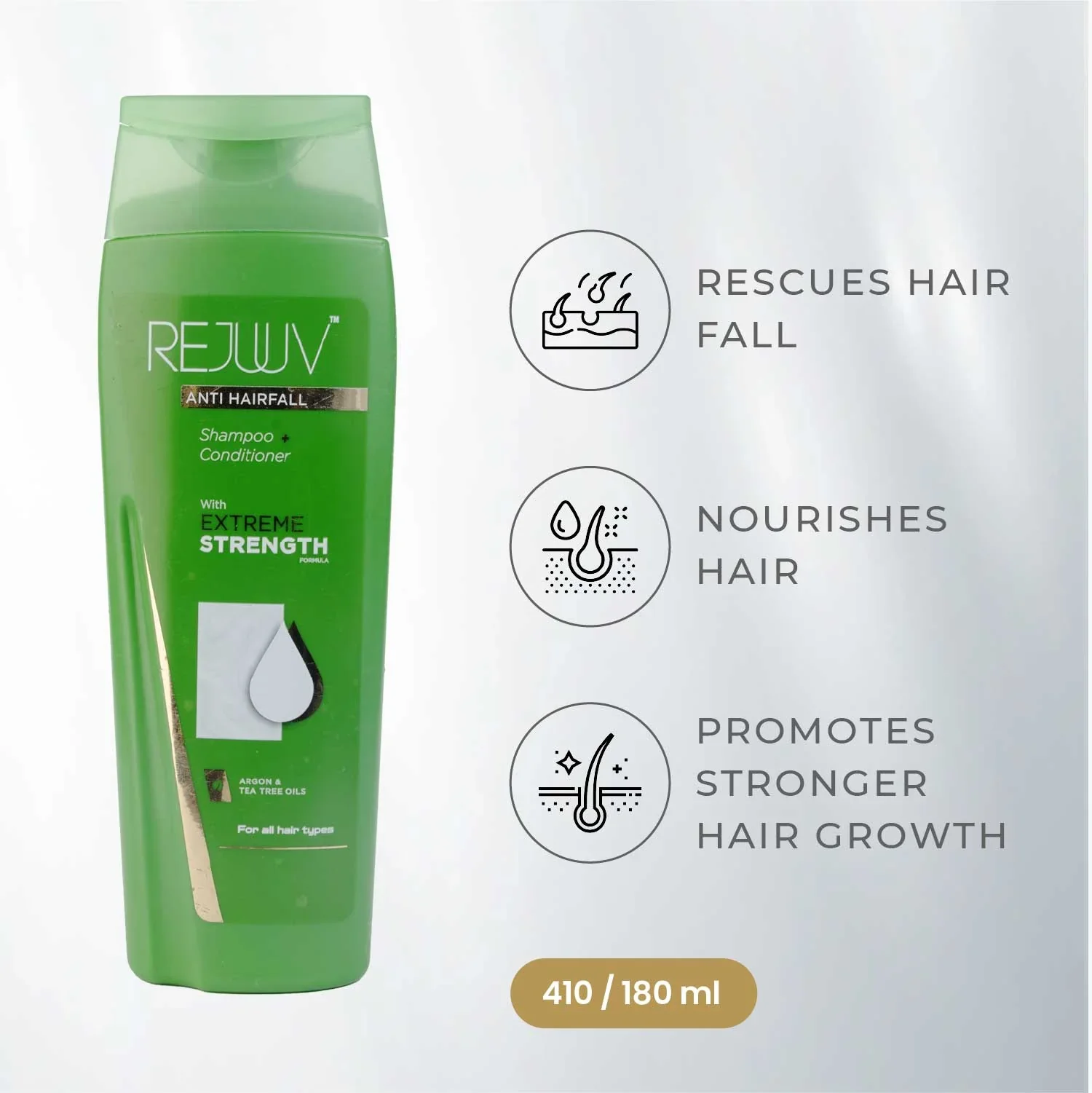 Rejuuv Anti Hairfall Extreme Strength Shampoo 180ml - Image 2