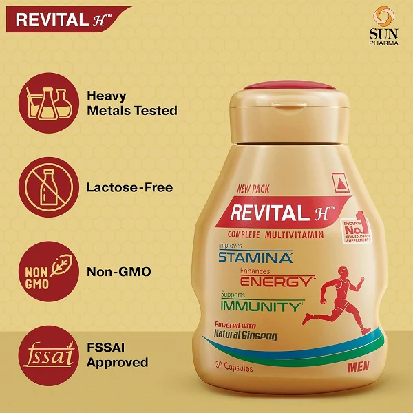 Revital H Stamina & Immunity Multivitamin For Men - Image 2