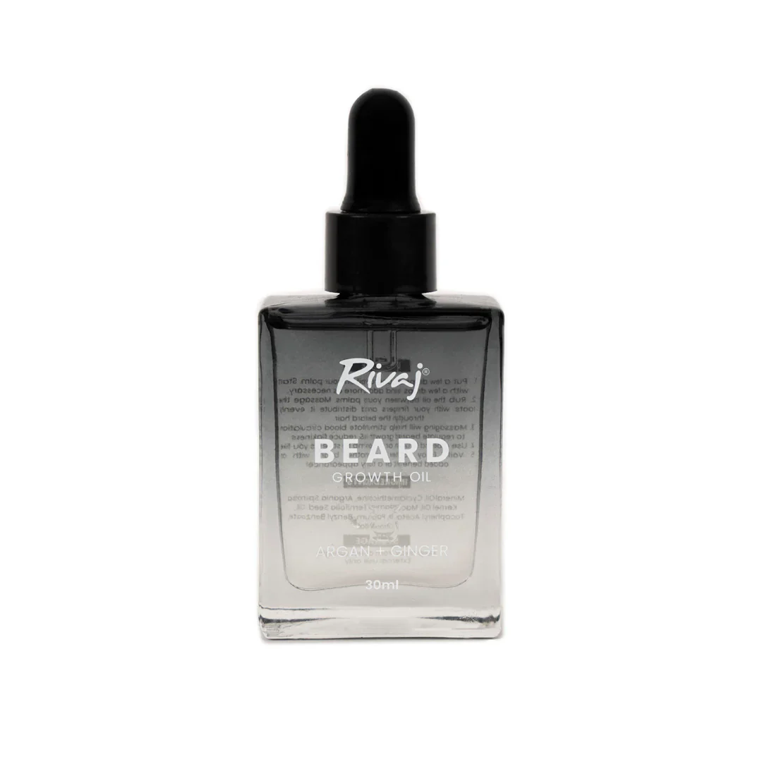 Rivaj Gentlemen Beard Growth Oil With Argan & Ginger 30ml - Image 2