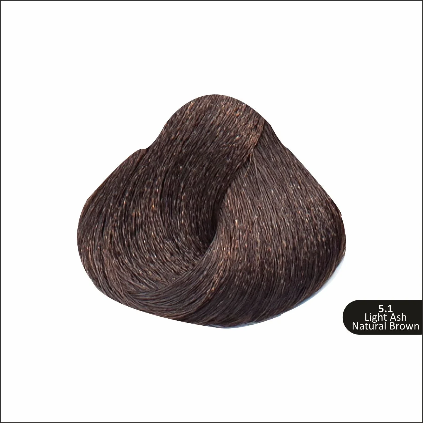 Rivaj Hair Color Cream 60ml (5.1 - Light Ash Natural Brown) - Image 2