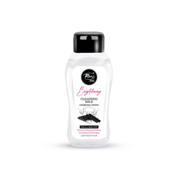 Rivaj UK Brightening Cleansing Milk Charcoal White -100ml