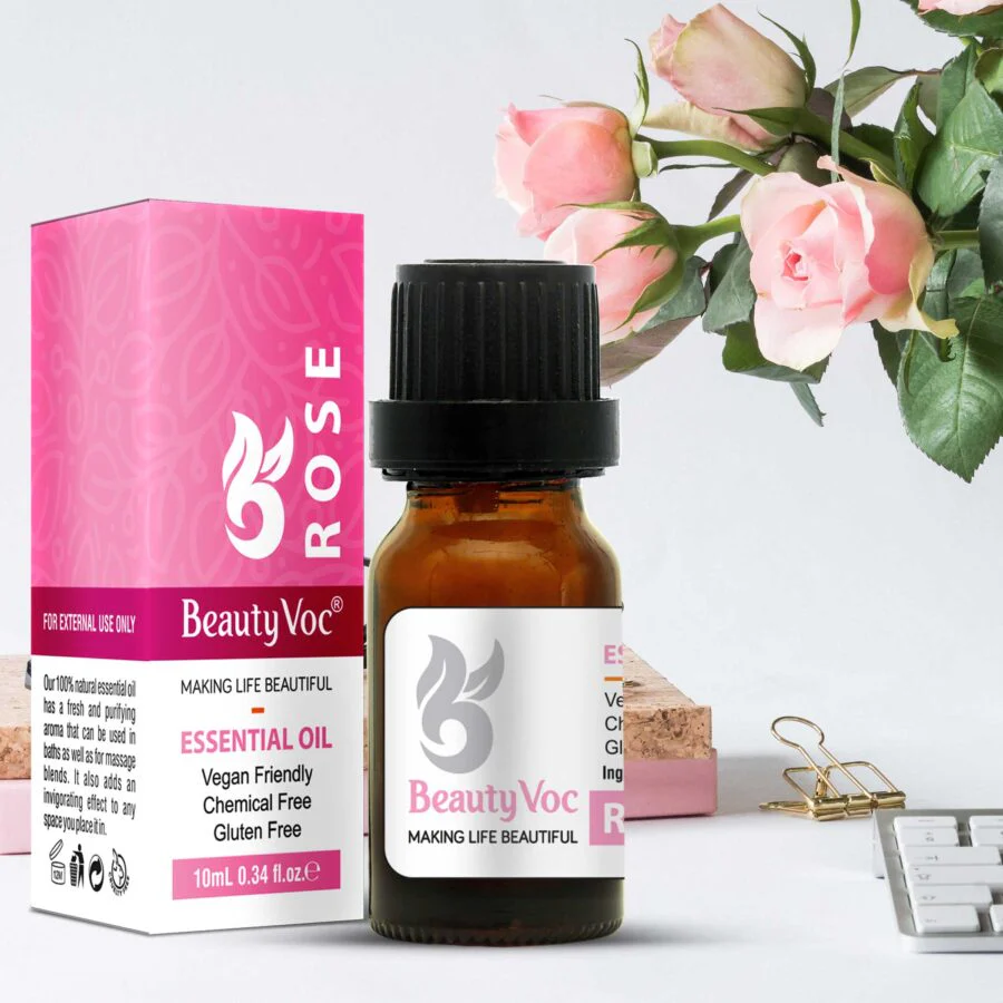 BeautyVoc Rose Oil 10 ml - Undiluted | For Skin, Hair & Aromatherapy - Image 3
