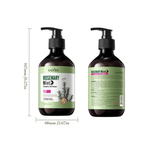 SADOER Mint Rosemary Strengthening Fluffy Shampoo 350ml - Image 2