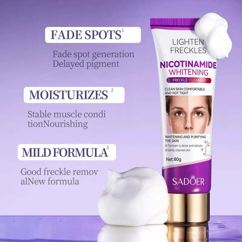 Sadoer Nicotinamide Whitening Anti Freckle Cleanser 80g - Image 4