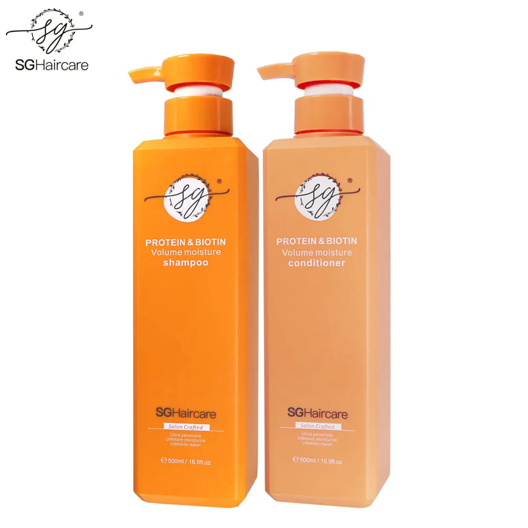 SG Hair Care Protein & Biotin Volume Moisture Shampoo and Conditioner with Hair Mask - Image 2