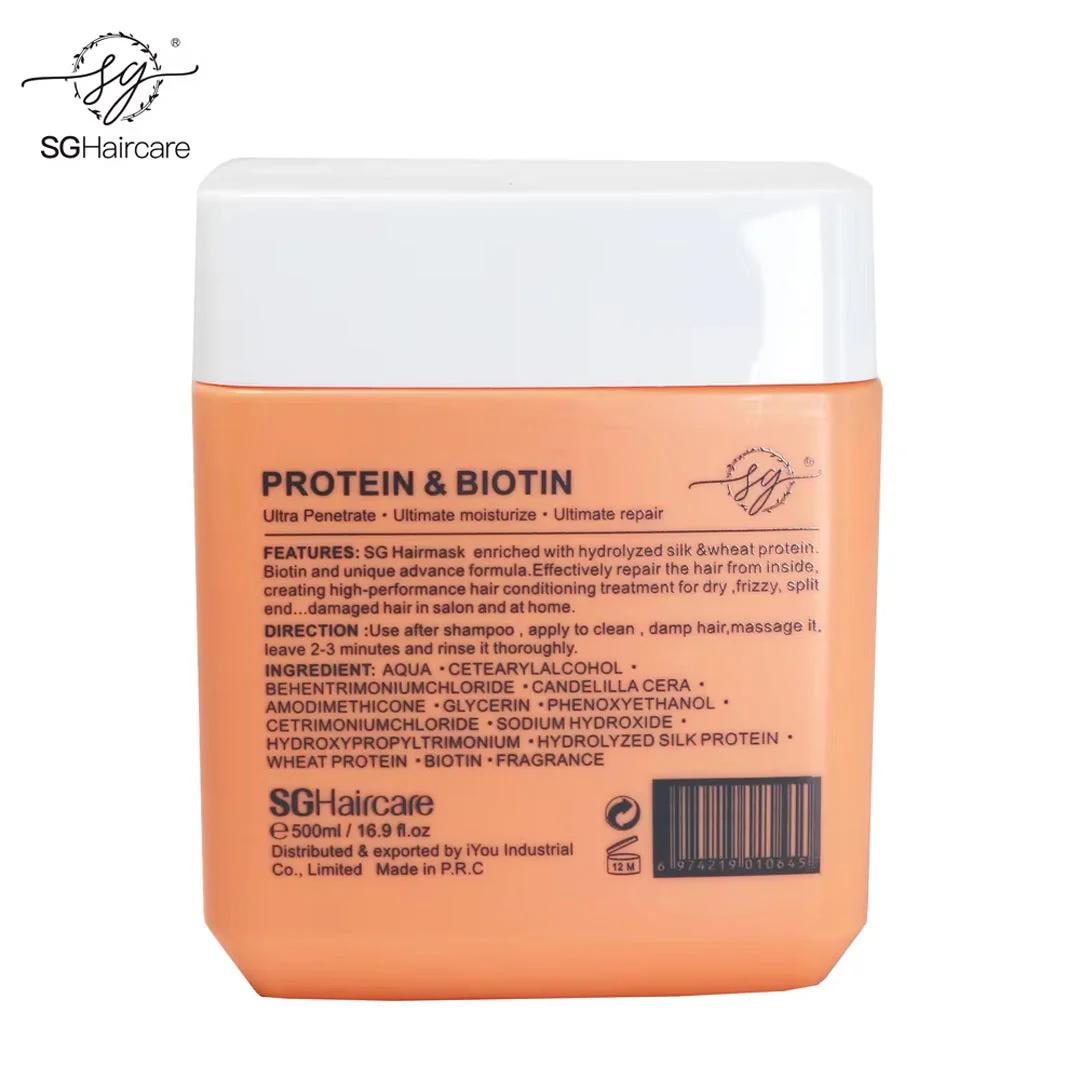 SG Hair Care Protein & Biotin Volume Moisture Shampoo and Conditioner with Hair Mask - Image 5