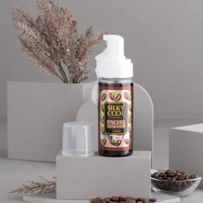 Silky Cool Face Wash Foam Coffee 150 ML - Image 3
