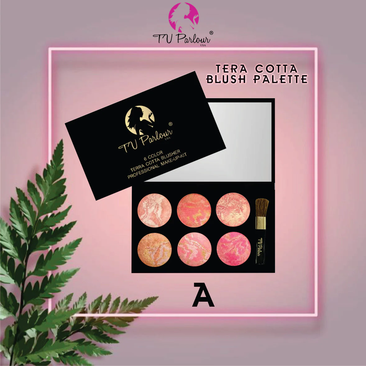 Tv Parlour SIXER TERA-COTTA BLUSH PALETTE (BLACK) - Image 2