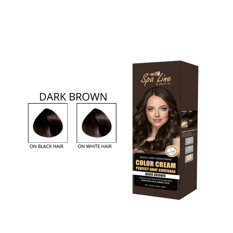 Spa Line Hair Color Cream Perfect Gray Coverage 110 ML - Image 3