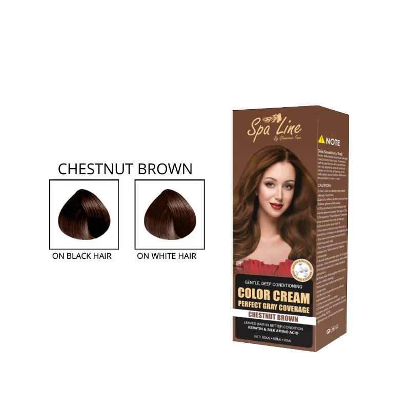 Spa Line Hair Color Cream Perfect Gray Coverage 110 ML - Image 4