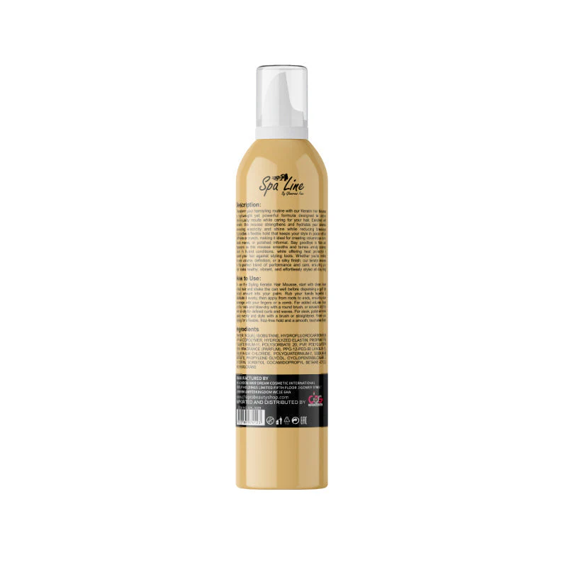 Spa Line Keratin Hair Mousse Extra Strong Hold - Image 2