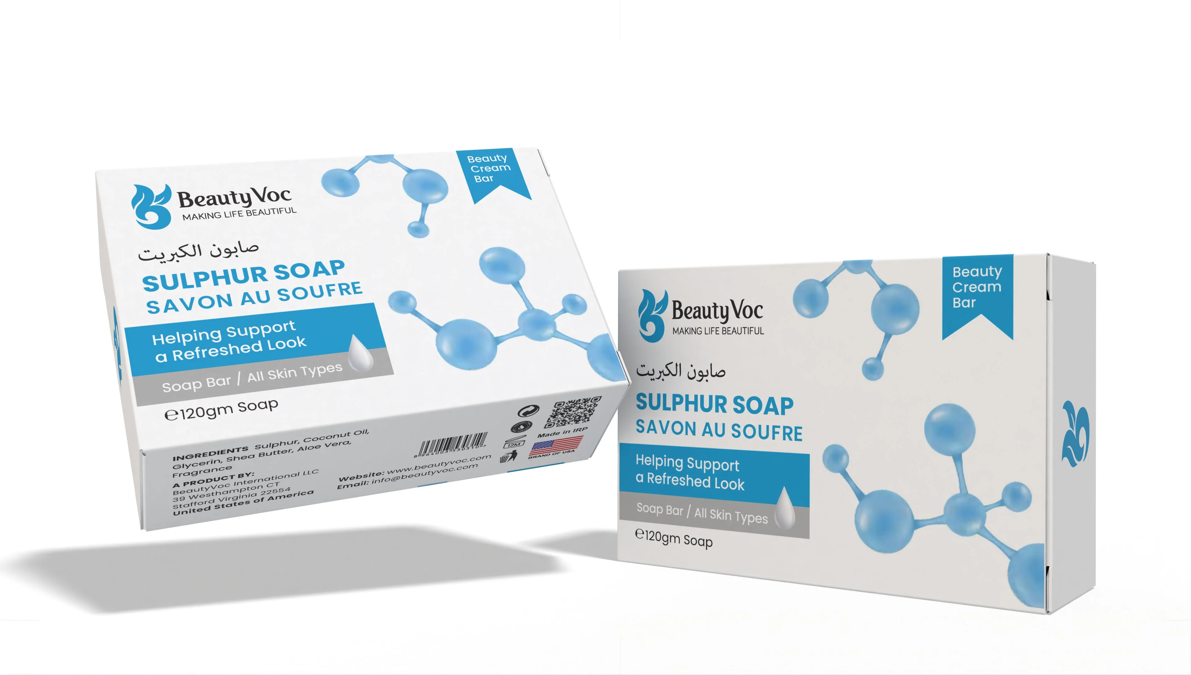 BeautyVoc Sulphur Soap 120 - Anti Bacterial Soap | Oil Control | Prevent Acne - Image 3