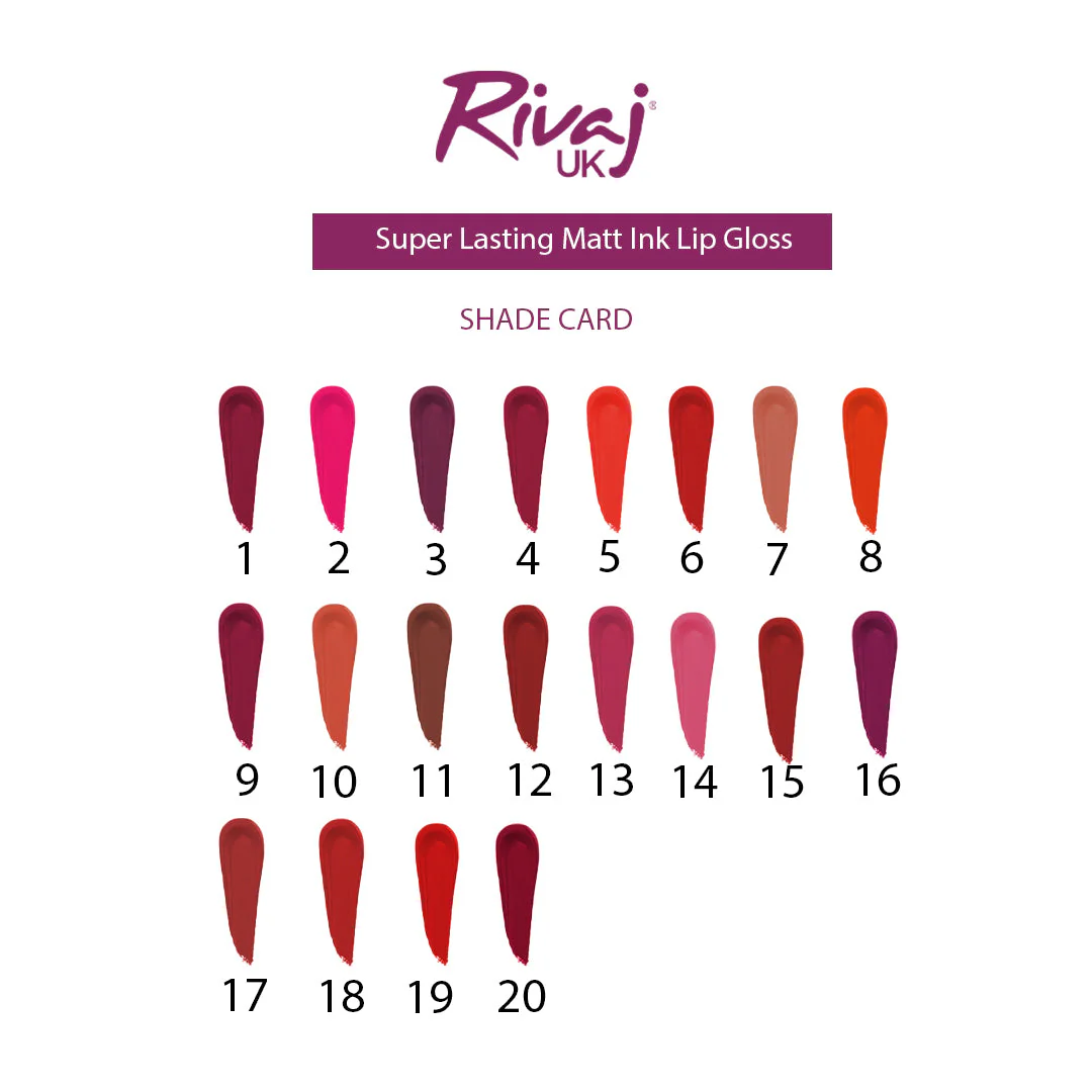 Rivaj Super Lasting Matte Ink Lip Gloss - Image 24