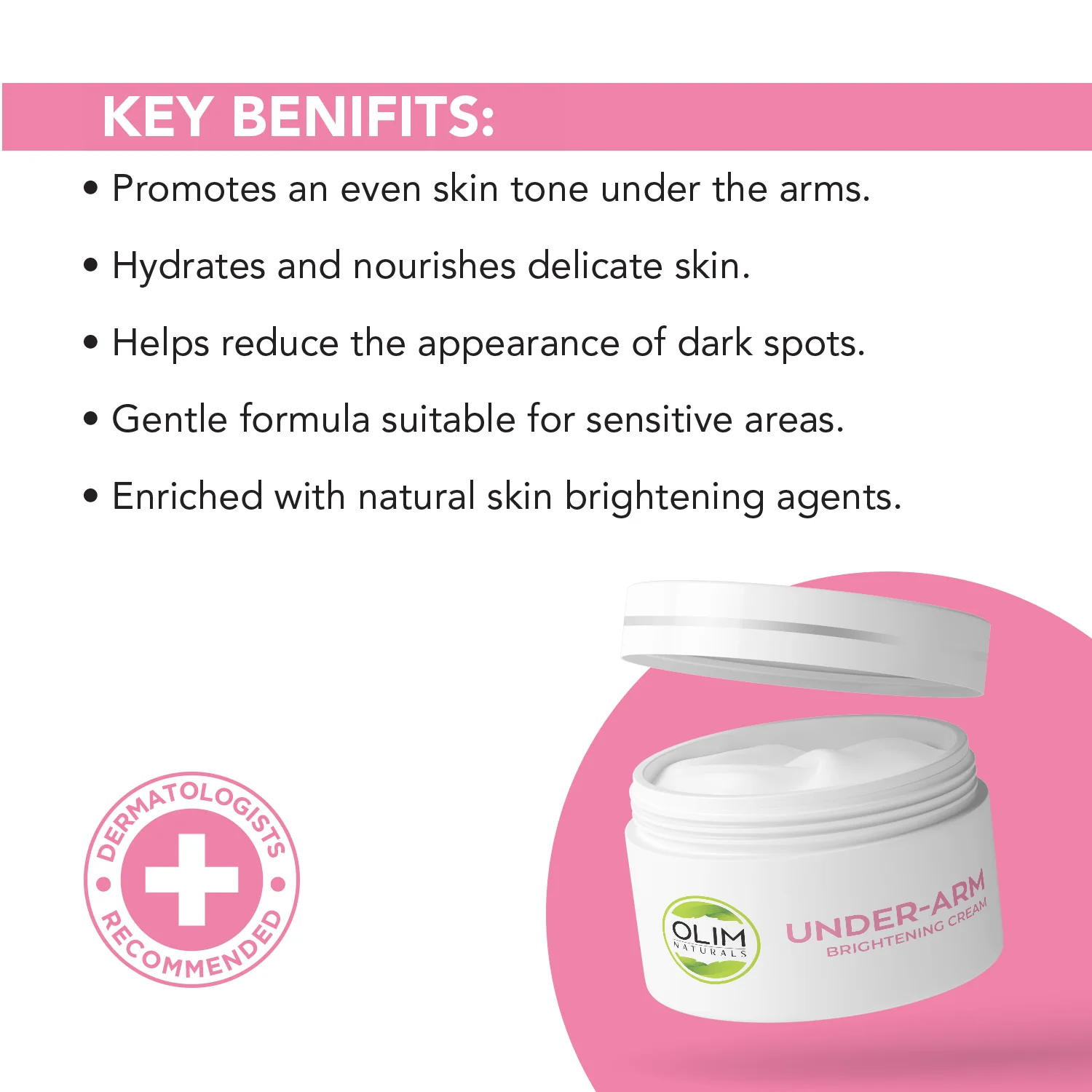 Olim Naturals Underarm Brightening Cream - Image 3