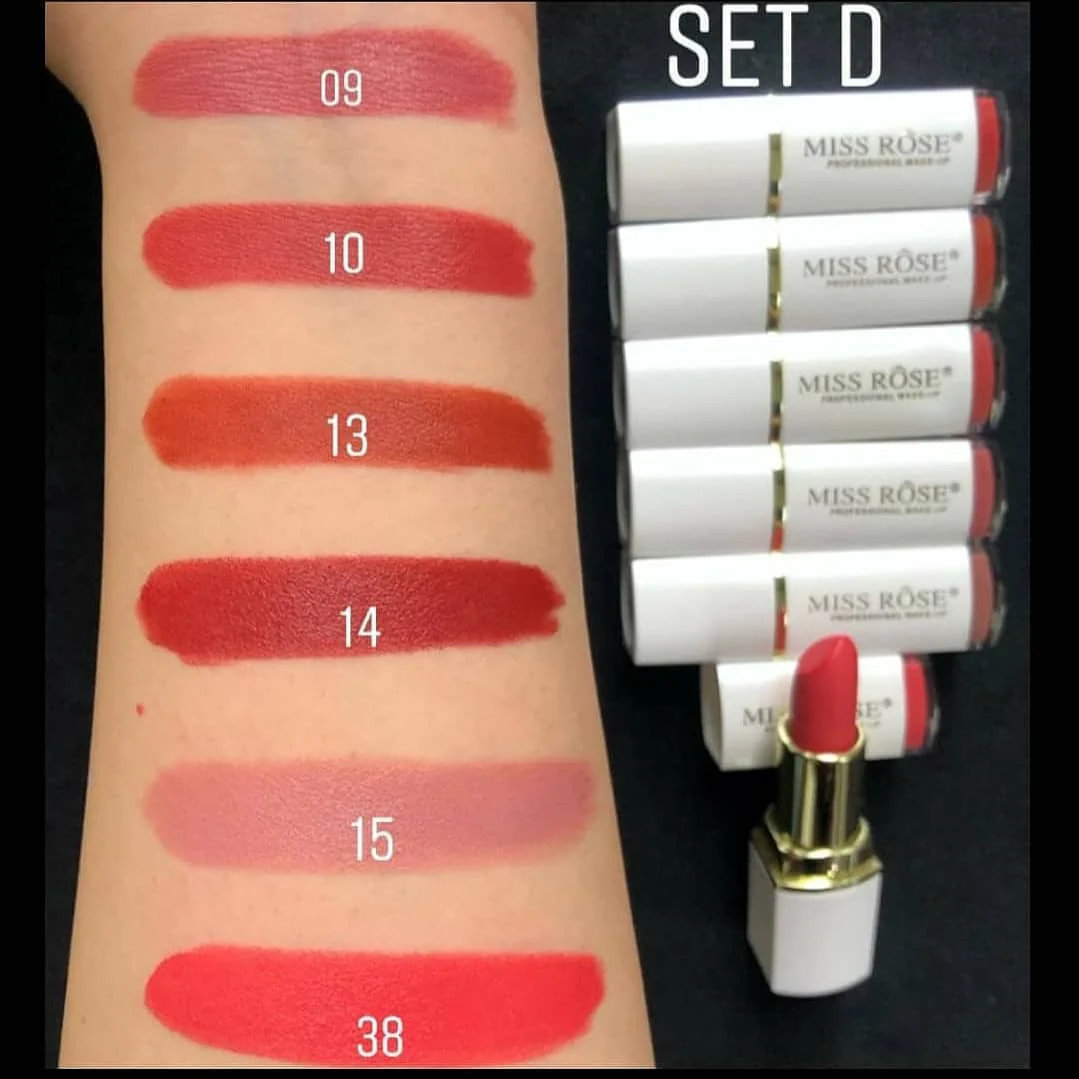 Miss Rose White Lipsticks - Set of 6 - Image 5