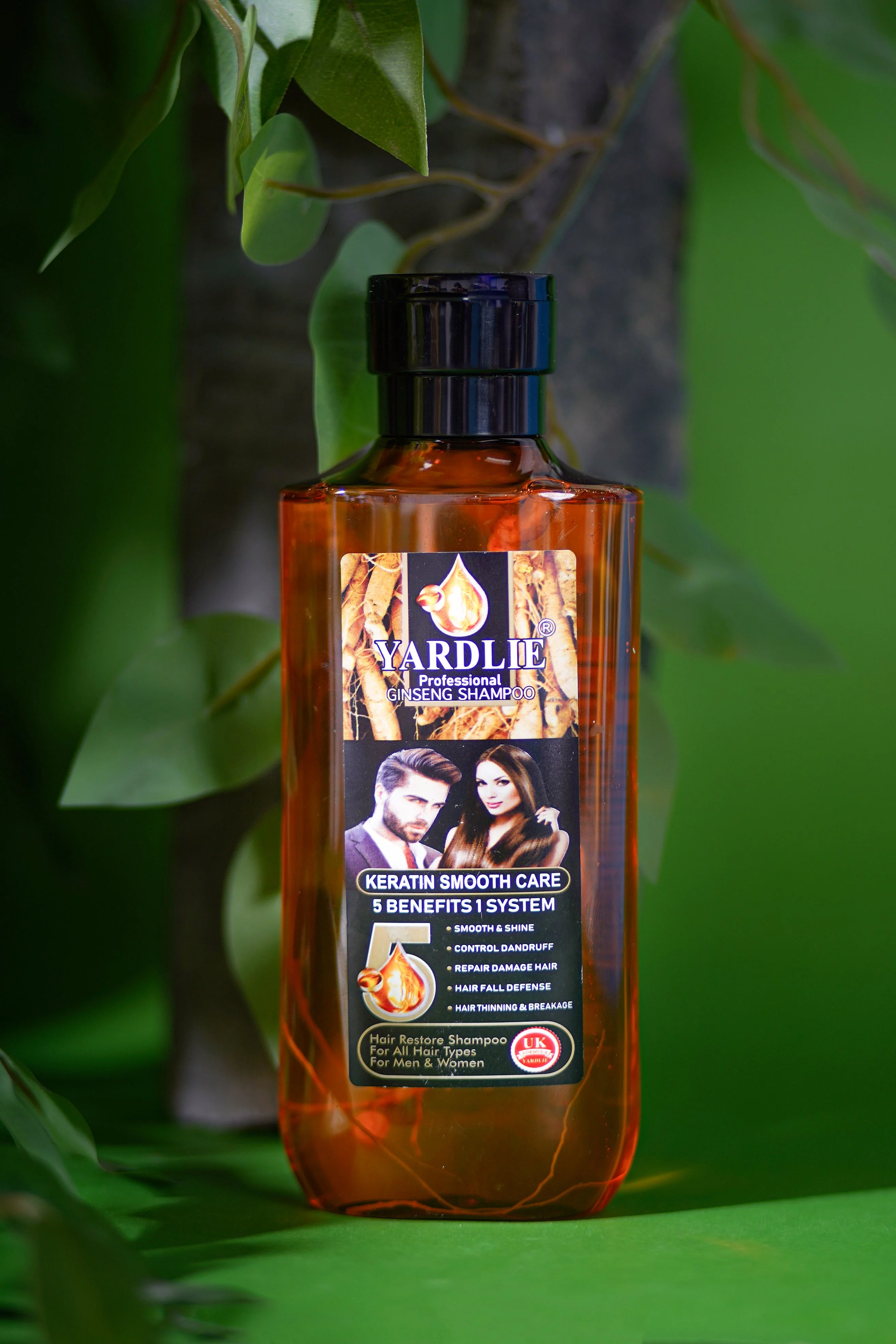 Yardlie Ginseng Shampoo For Hair Volumizing, Shining, Strengthening & Dandruff Treatment 400g. - Image 2