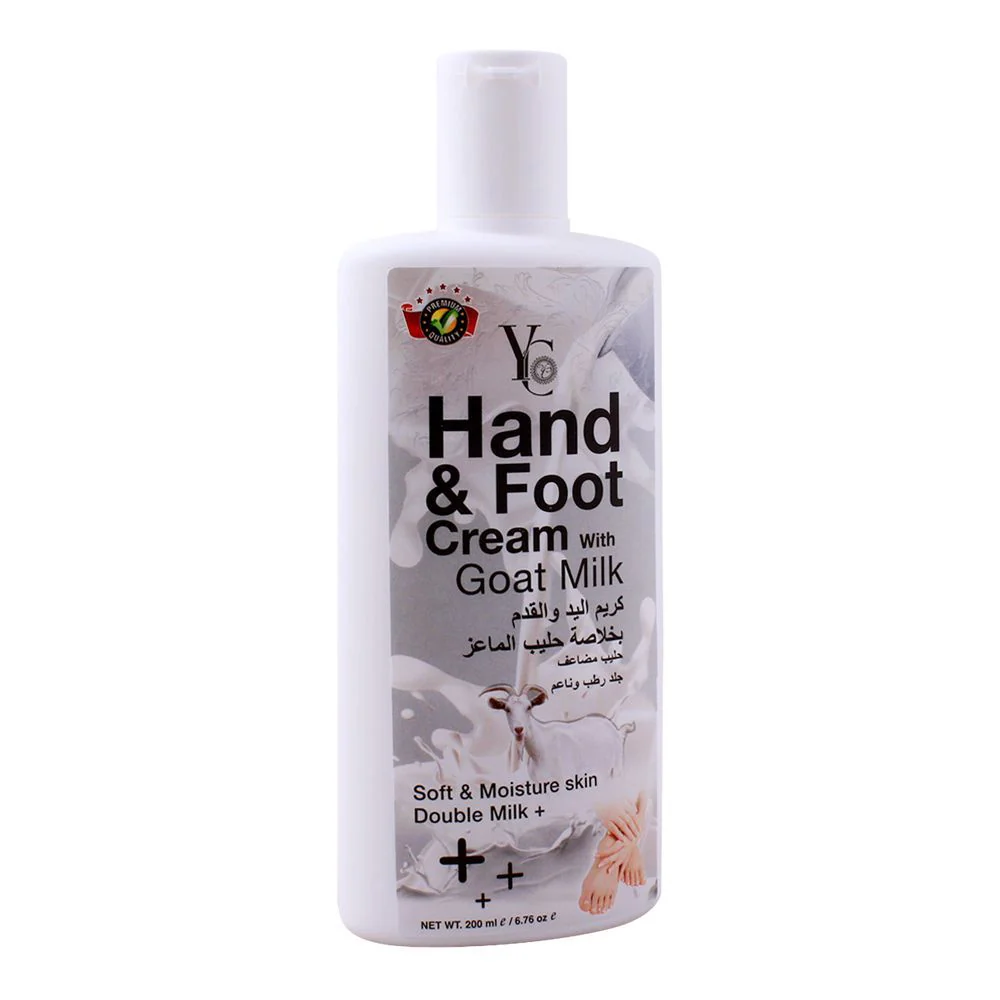 YC Hand & Foot Cream With Goat Milk, 200ml - Image 2